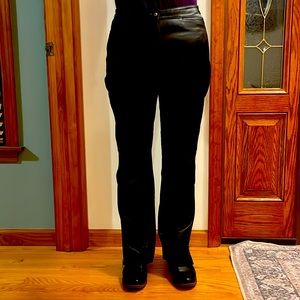Harley Davidson leather pants, size 12. Excellent condition.